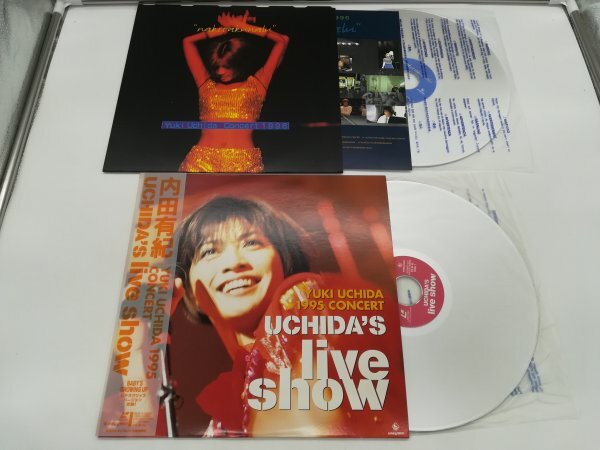 内田有紀 Uchida's Live Show 1995 KILM-43 / In Concert 1996 Nakitakunalu KILM-52 レーザーディスク LDの画像3