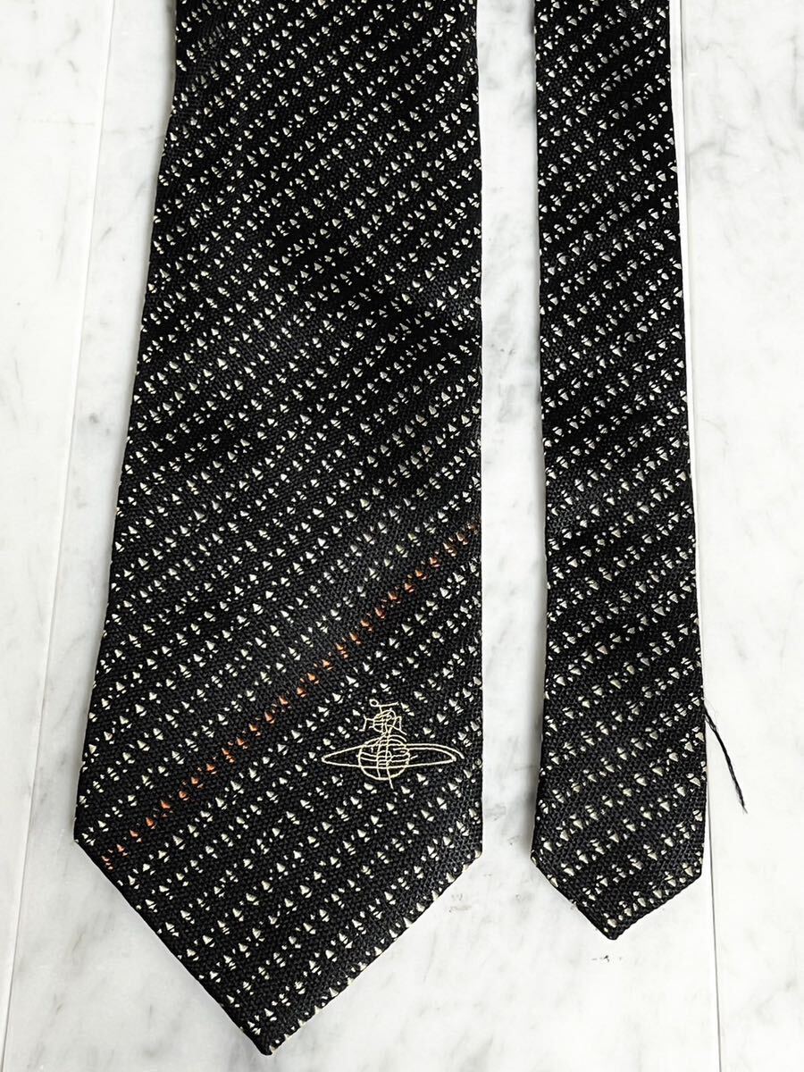 699円～ Vivienne Westwood ネクタイ ブラック ストライプ オーブ (GB2)の画像2