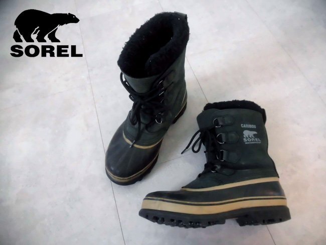 SORELsoreru/CARIBOU Carib -/NM1000-014/Black Tusk US7(25cm)/ боты / защищающий от холода ботинки / мужской 