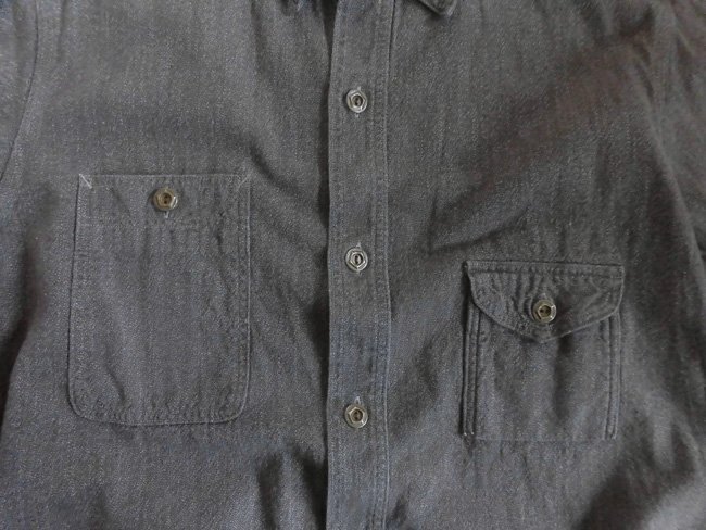 23SS JELADO ジェラード SMOKER SHIRT Chambray スモーカーシャツ 杢シャンブレー/メンズ M/ワークシャツ ビッグヤンク ガチャポケ BIGYANK_画像6