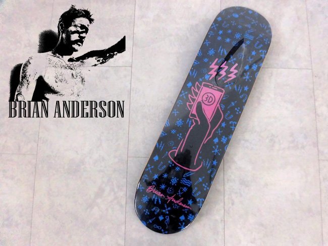 新品 展示保管品/Brian Anderson ブライアン・アンダーソン/3D スケートボード デッキ/スケボー/8''Phone Deckの画像1