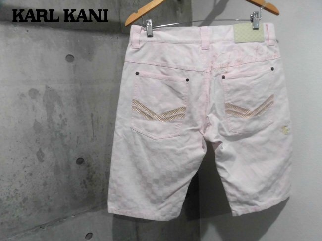 KARL KANI/ Karl Kani Logo вышивка вязаный способ шорты W34/ шорты / шорты / мужской /42K1810/HIP-HOP hip-hop / отличный 