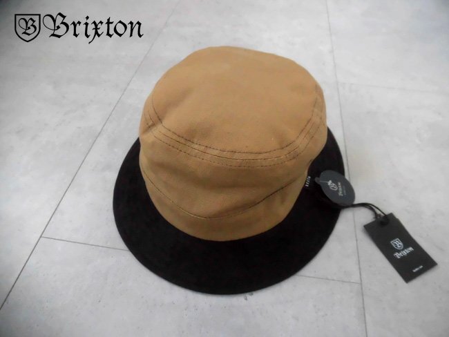 新品 BRIXTON ブリクストン STYLE：TULL バケットハット サイズM（58cm）ブラウン×デニム リバーシブル可_画像1