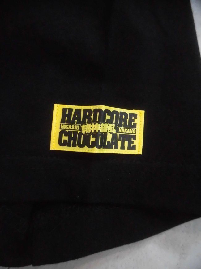 極美品 HARDCORE CHOCOLATE ハードコアチョコレート コアチョコTシャツデスマッチ「感染」 Mサイズ/半袖Tee/黒 ブラック/廃盤_画像5