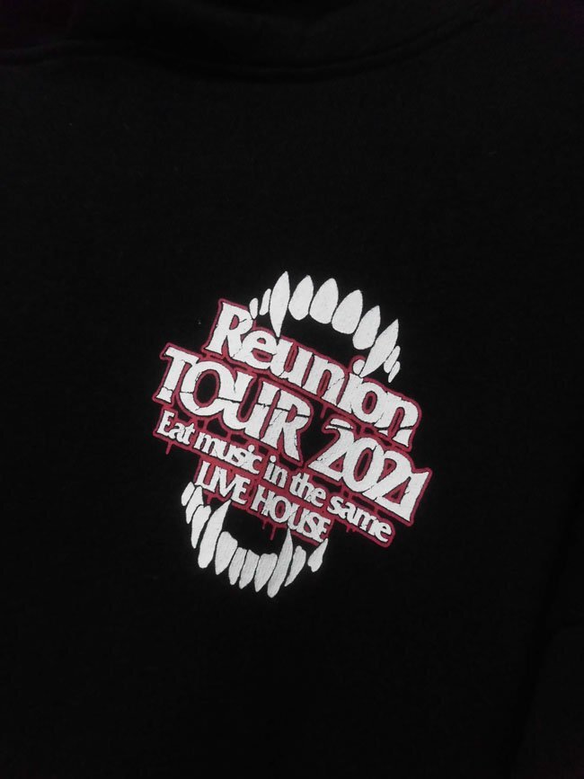 Reunion TOUR 2021 ライブツアー パーカーL/黒 ブラック/10-FEET ELLEGARDENエルレガーデン マキシマムザホルモンの画像4