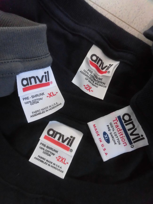 anvil アンビル 90s-00s ヴィンテージ Tシャツ 4枚セット/メンズ XL XXL/fabric made in usa USA製 ビッグサイズ まとめ売り 卸売り US古着_画像6