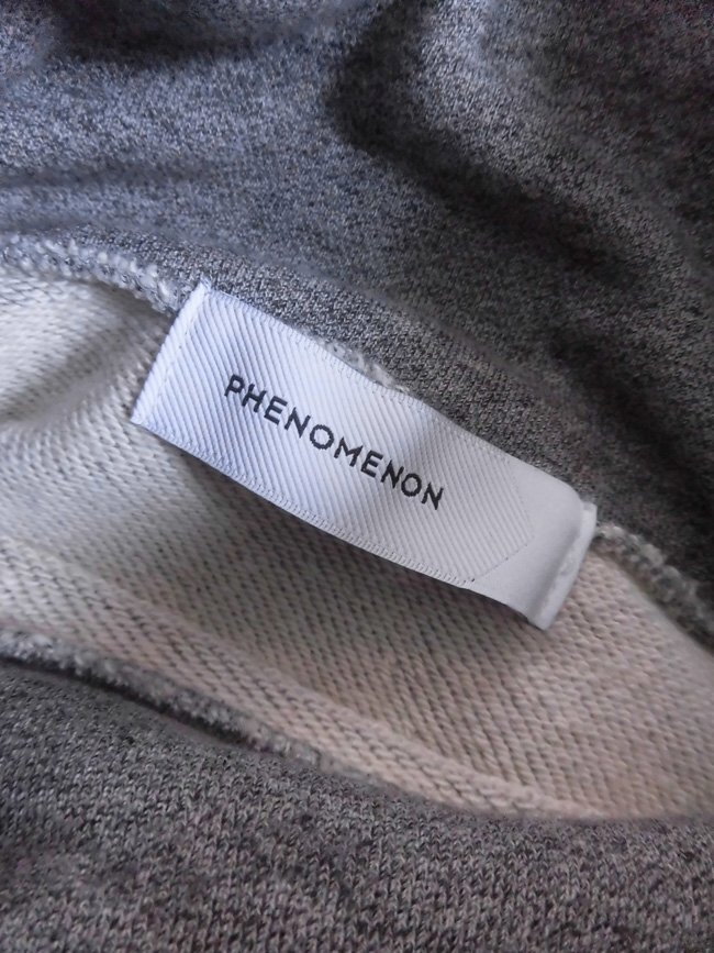  прекрасный товар PHENOMENONfenome non TURTLENECK SWEAT SHIRTta-toru шея спортивная фуфайка L/ футболка 40/ мужской / серый /PM15LST03502/ сделано в Японии 
