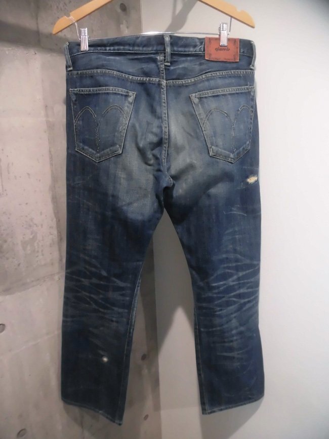 glamb グラム GB08SM/P08 JACKSON denim ダメージ加工 デニムパンツ 3/USED加工 ジーンズ/メンズ/日本製/金子ノブアキ着の画像3