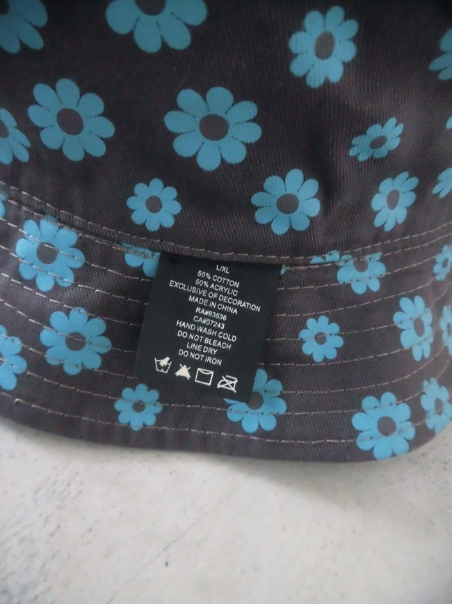 新品 alife エーライフ BUCKET HAT リバーシブル バケットハット L/XL フラワー総柄 帽子/紺 グレー/メンズ/スケートボードの画像6