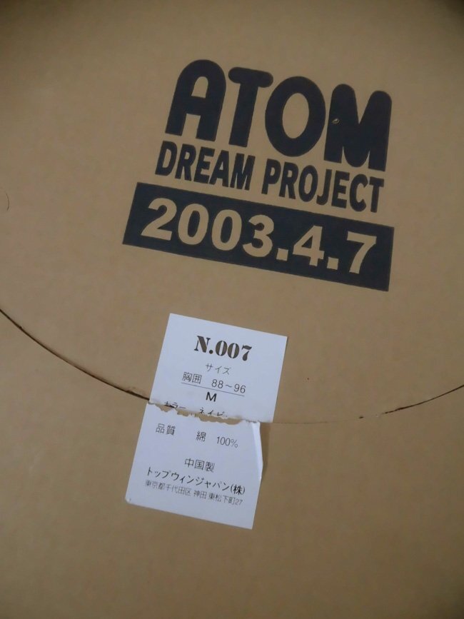 新品 ATOM DREAM PROJECT 鉄腕アトム ドリームプロジェクト2003 カウントダウンTシャツ N.007 M/メンズ/ 紺 ネイビーの画像8