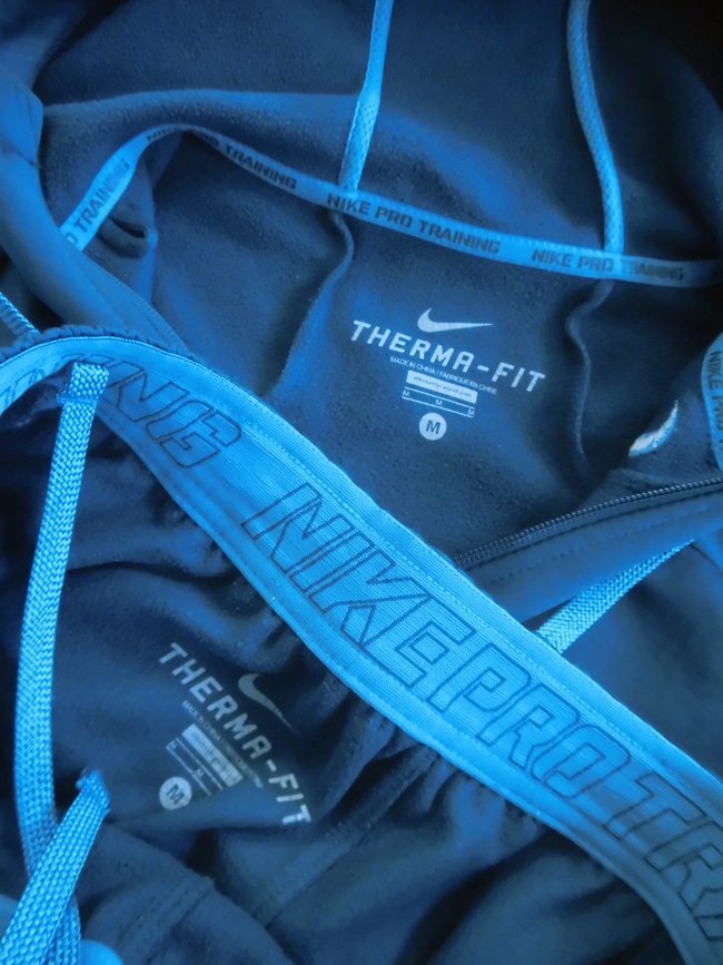 NIKE ナイキ THERMA-FIT ジップパーカー ジャージ セットアップ M/ウォームアップ 上下セット/メンズ/ブルー系_画像8