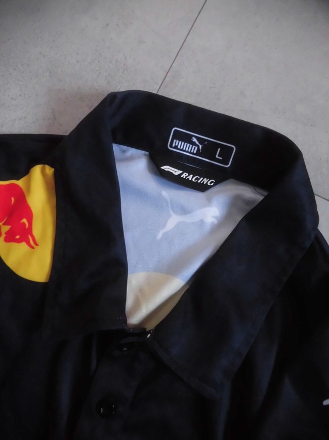 PUMAプーマ Red Bull RACING レッドブル レーシング F1チーム ポロシャツ L/Red Bull Racing F1 2022 Team Polo/ORACLE Mobil TAG/程度良好_画像7