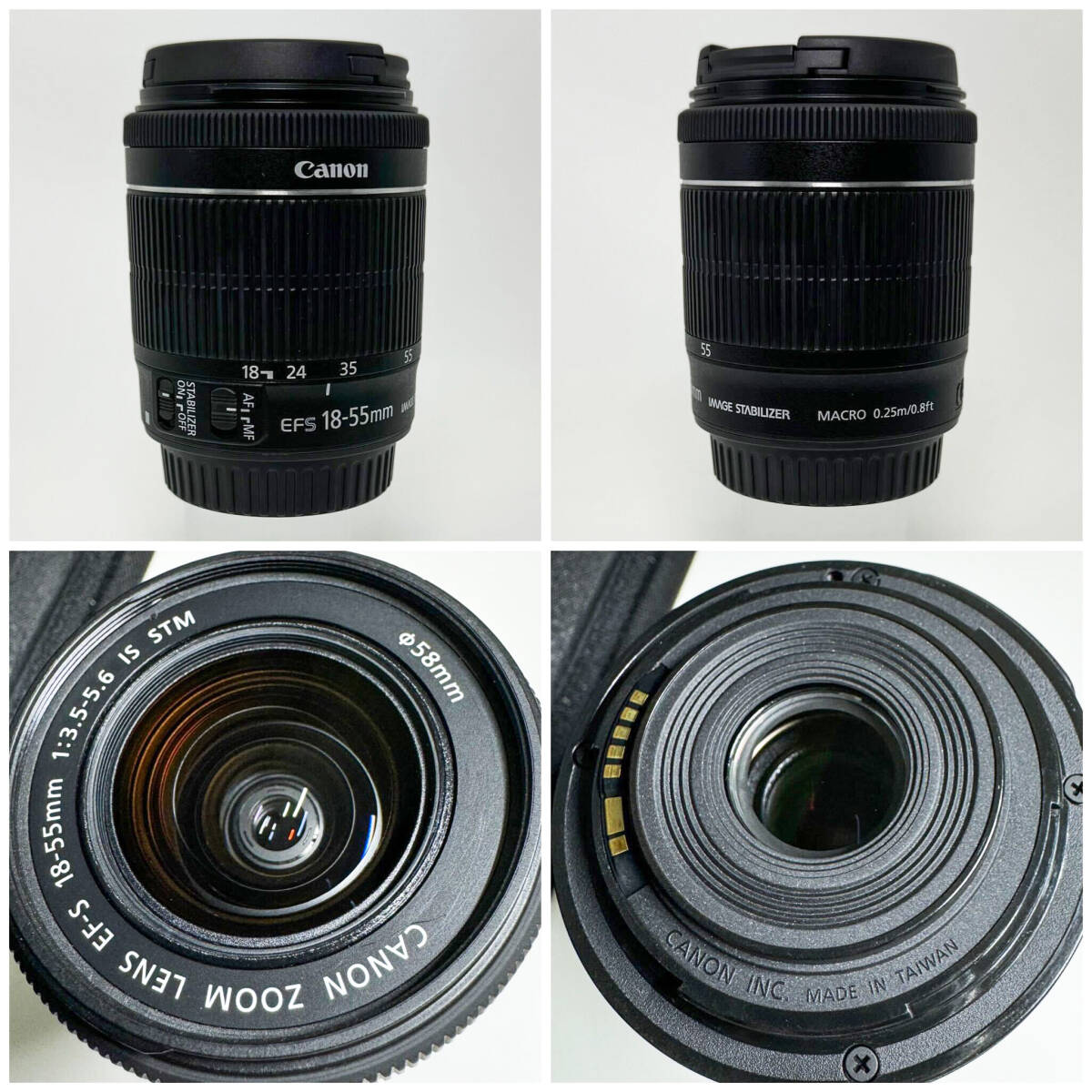 ◆動作確認済み◆ Canon EOS KISS X6i DS126371 ボディ 一眼カメラ バッテリー 充電器 付属 / EF-S 18-55mm F3.5-5.6 IS STM レンズ の画像9