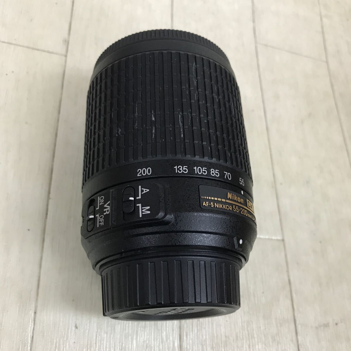 B1964 Nikon DX VR AF-S Nikkor 55-200mm 1:4-5.6G ED 動作未確認 ジャンクの画像3