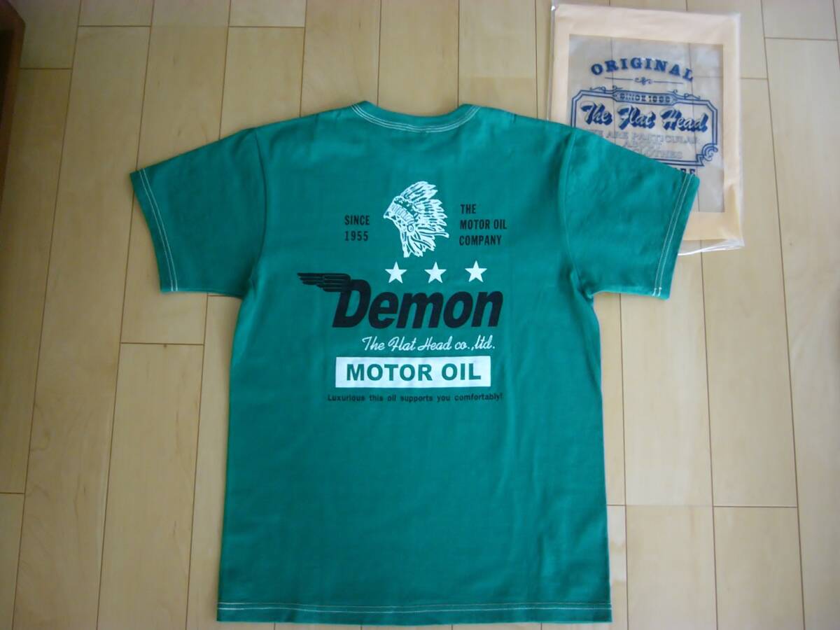 ●美品 即決 FLAT HEAD フラットヘッド Ｔシャツ 36 Demon_画像3