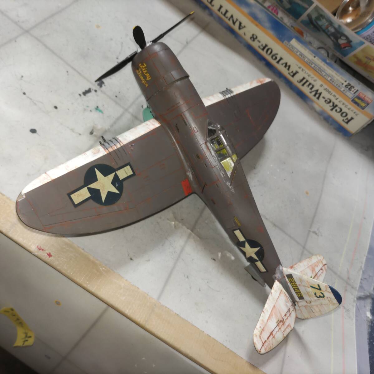 1/48 America land army P-47 final product 