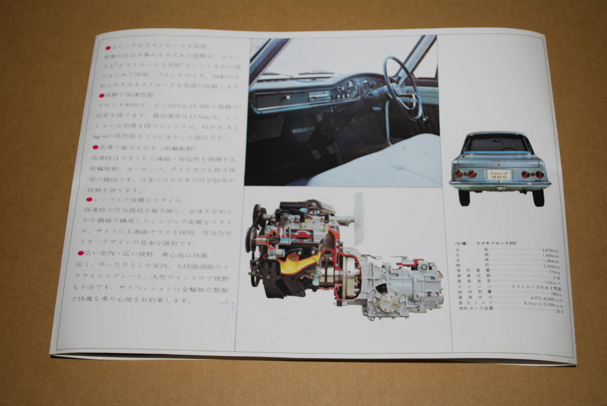  Suzuki Fronte 800 general catalogue store seal equipped 