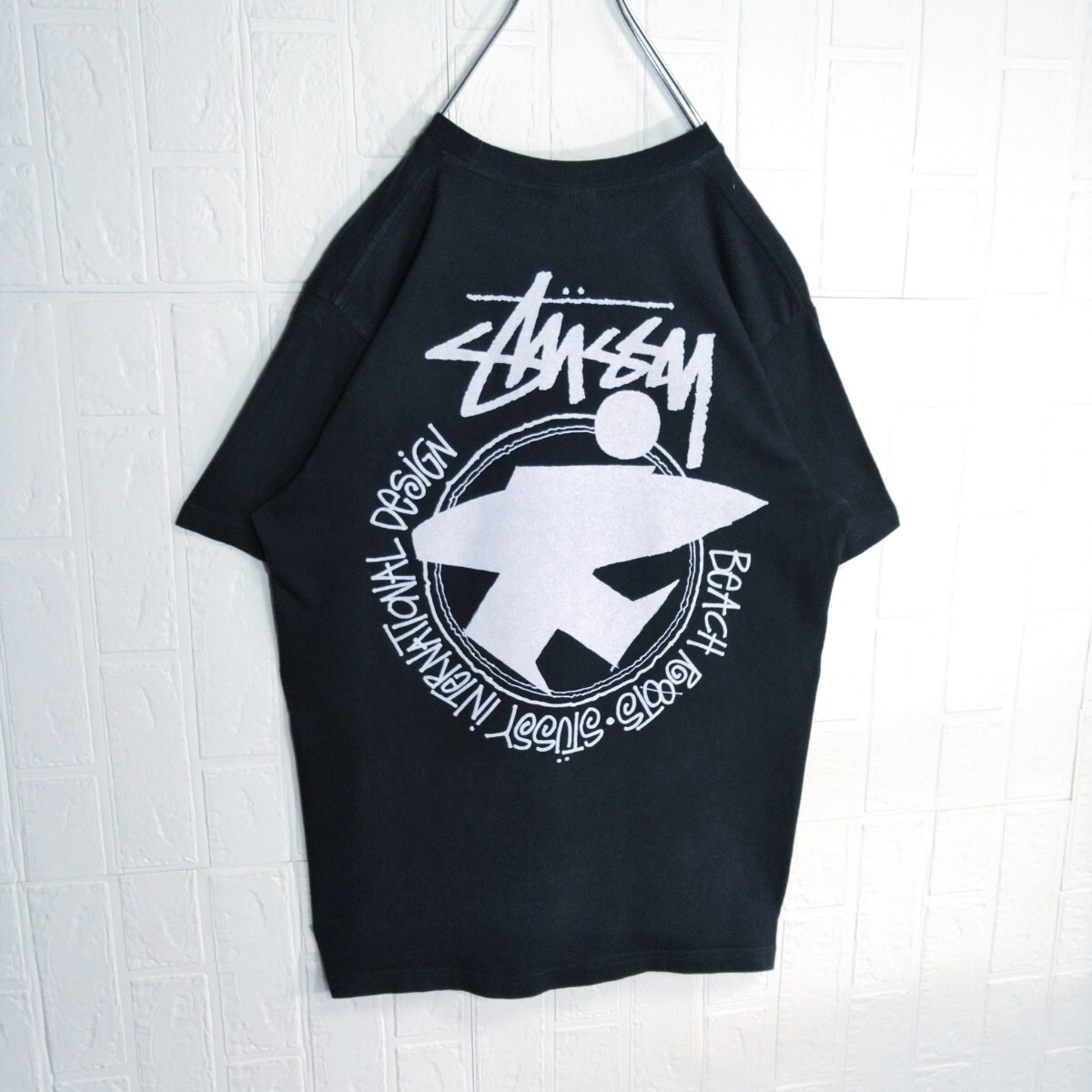 STUSSY/ステューシー》サーフマン バックプリント Tシャツ USA製 STUSSY/ステューシー》サーフマン バックプリント Tシャツ USA製