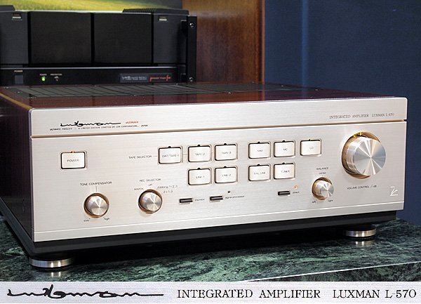 LUXMAN L-570 ♪ラックスマン 純A級プリメインアンプ♪【SPターミナル交換・メンテ済／美品】の画像1