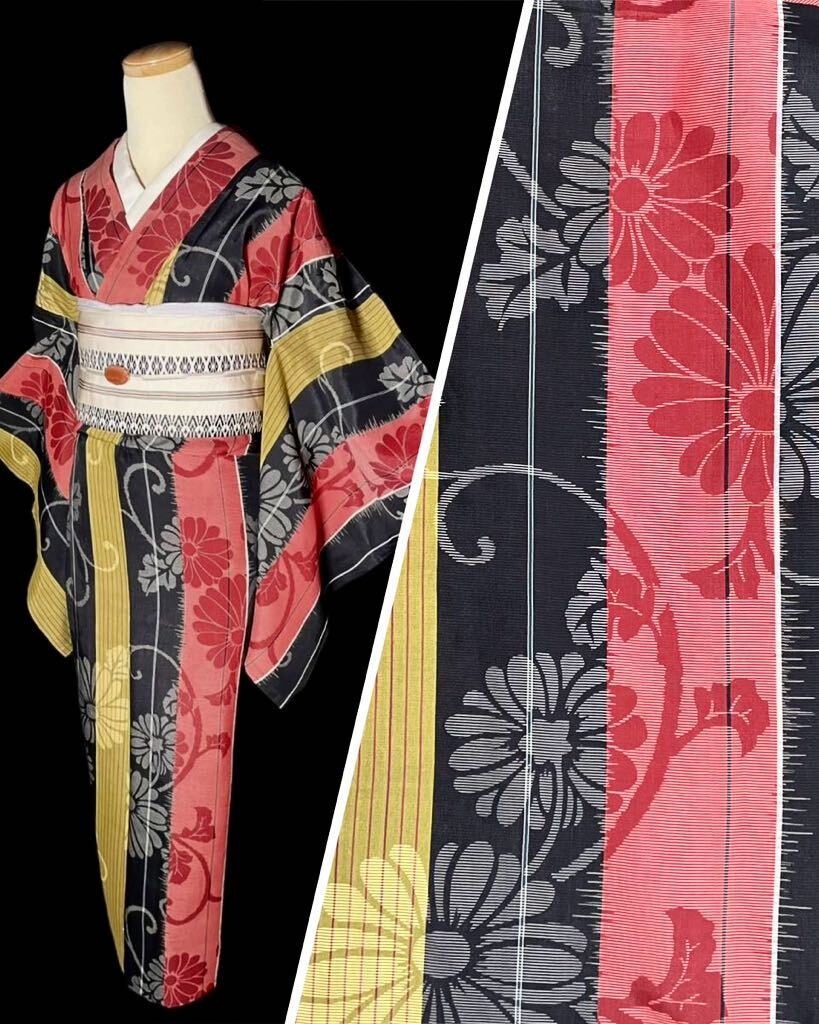Yahoo!オークション - 【まり葉屋】 アンティーク着物 単衣 菊 Yahoo!オークション - 【まり葉屋】 アンティーク着物 単衣 菊