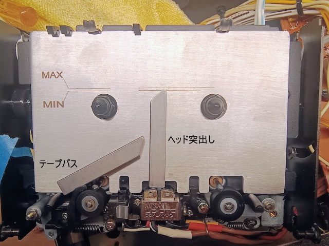 AKAI GX-73 整備済み (FLパネル故障) カセットデッキ ジャンク扱いの画像7