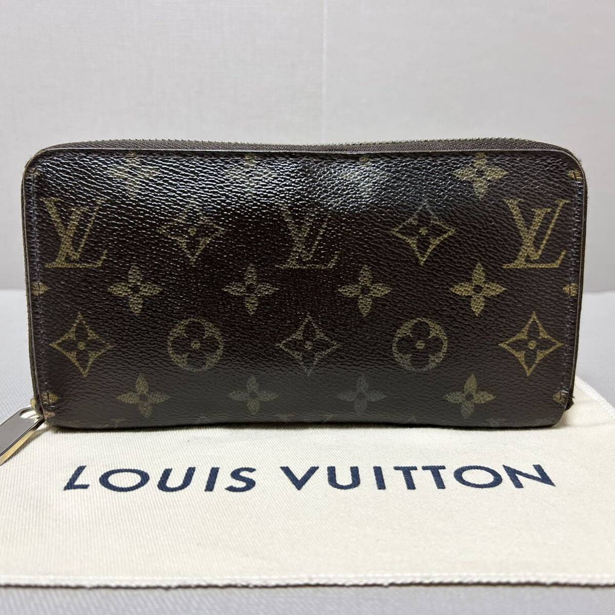 LOUIS VUITTON ルイヴィトン ジッピーウォレット 長財布 ラウンドファスナー モノグラム M42616 ブラウン レザー ジップの画像2