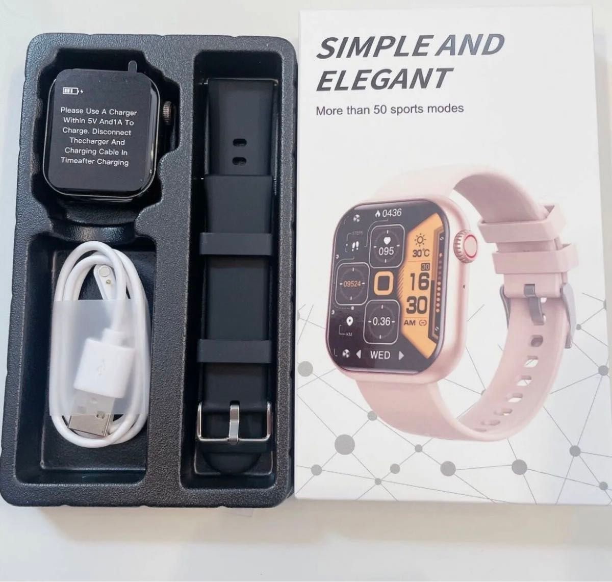 防水　通話機能付き　新品　スマートウォッチ　iPhone android Bluetooth心拍 血糖値　血圧　歩数計 腕時計