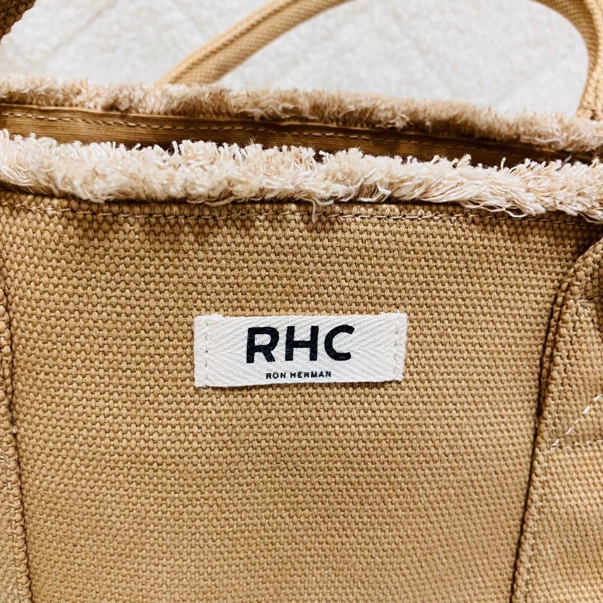 RHC ロンハーマン　トートバッグ　フリンジ　ベージュ　A4収納可能