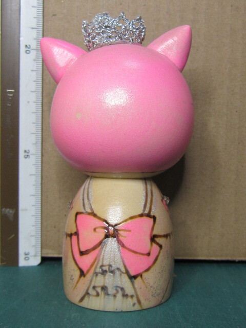 【コケッツ】 cokets こけし その17 / おひめさま ピンク ねこ 人形 ファンシー 可愛い かわいいの画像2