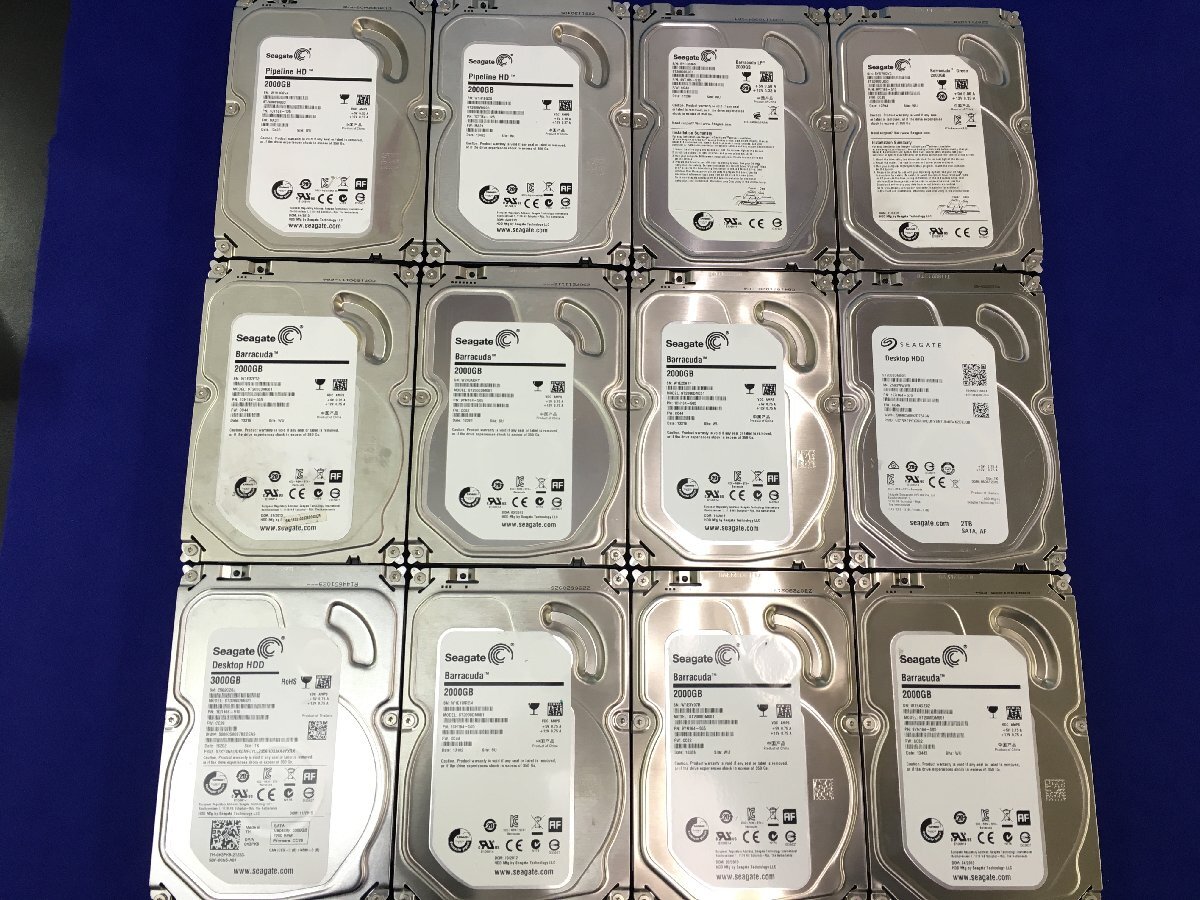 10■L4502 ▲Seagate▲3.5 SATA （3TB/2TB/1TB）  12個セット ジャンクの画像1