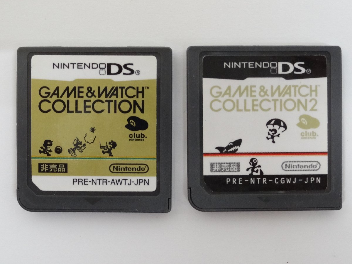 ユ■/Zこ7744 Nintendo DS ソフトのみ / ゲームウォッチコレクション GAME＆WATCH COLLECTION、GAME＆WATCH COLLECTION2 /読込OK/保証無の画像1