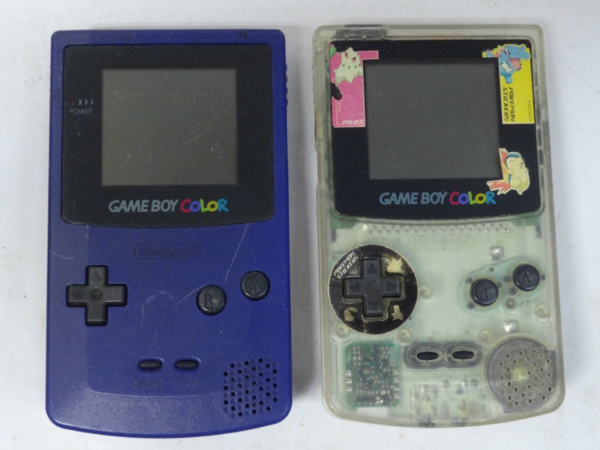 6■/Zこ7753 任天堂 Nintendo GBC ゲームボーイカラー 本体 10台セット 動作未確認 ジャンク CGB-001 保証無の画像6