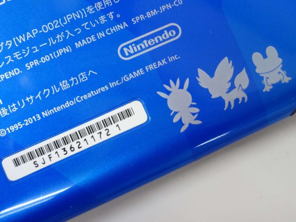 ユ■/Zこ7788 NINTENDO 3DSLL ニンテンドー 3DS LL 本体 訳あり//初期化済//ゼルネアス・イベルタル ブルー//ソフト付//保証無の画像8