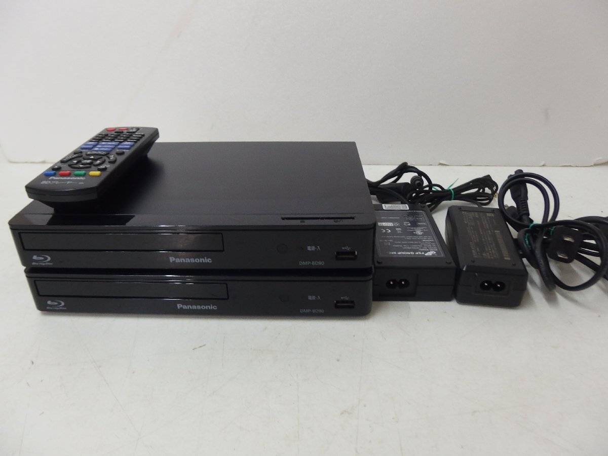 8■/Zク4095 Panasonic パナソニック ブルーレイディスクプレーヤー DMP-BD90 2台セット DVD.BD再生〇 中古 現状品 保証無しの画像1