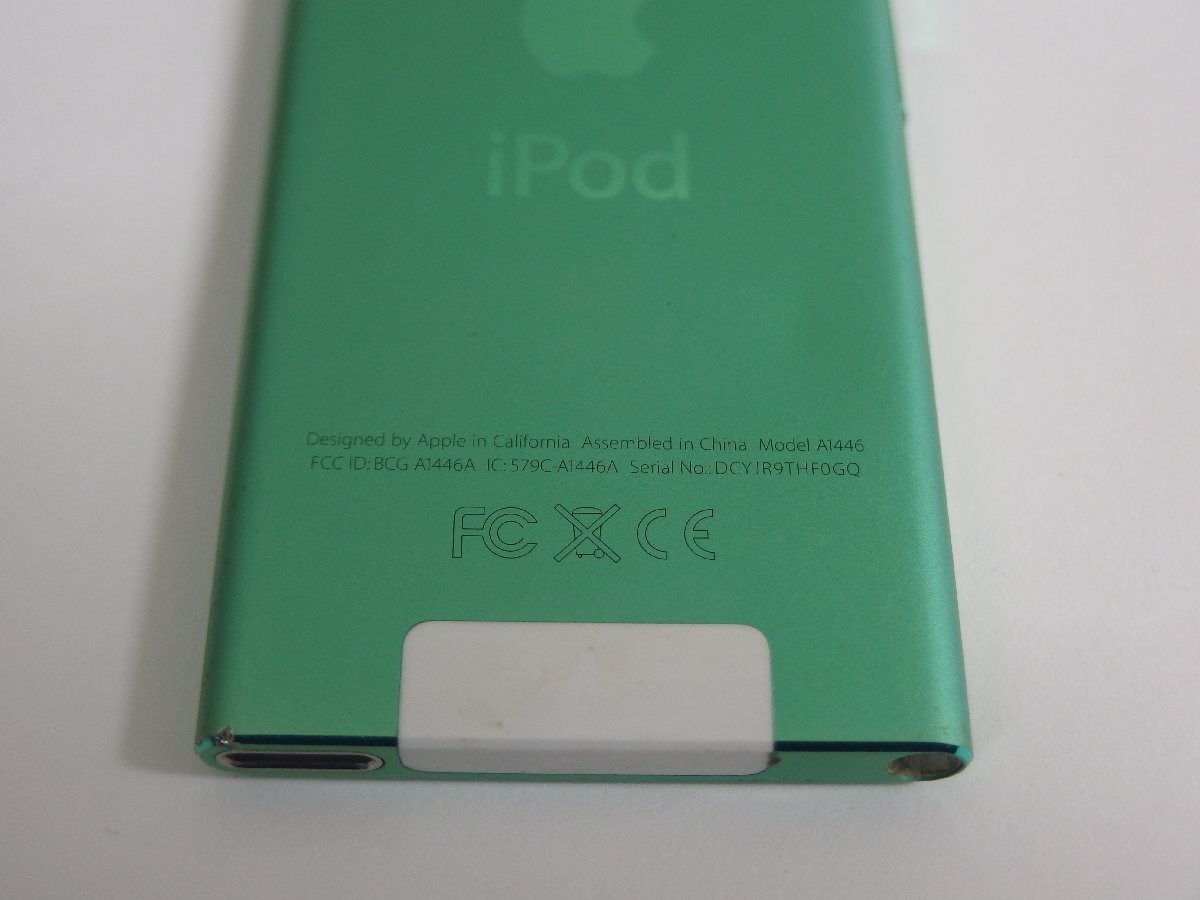 ユ■IP567 ♪Apple iPod nano A1446 第7世代 16GB 初期化済 現状品の画像5