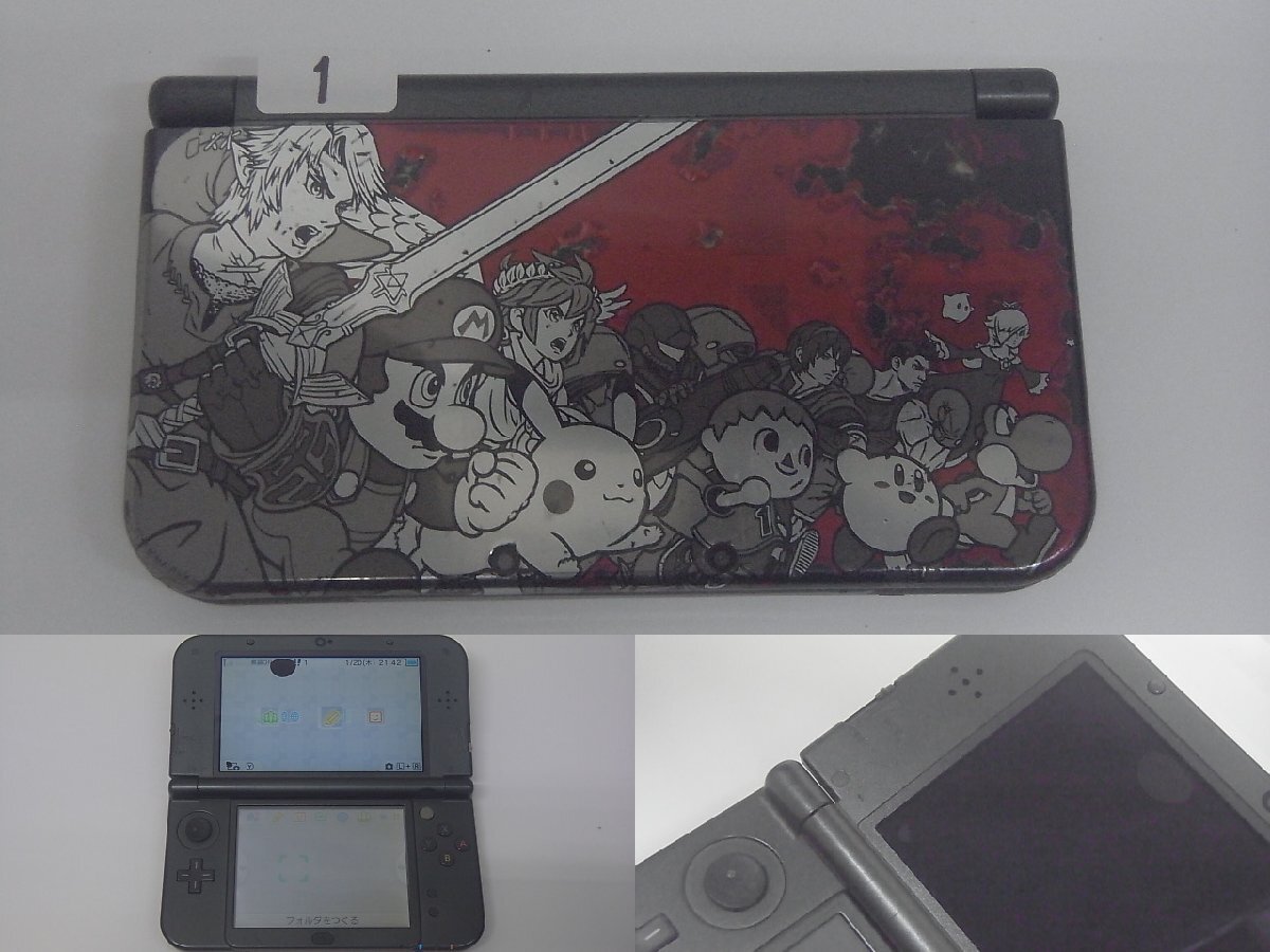 6■/Zこ7818 任天堂 new NINTENDO 3DSLL newニンテンドー3DS LL 本体 訳ありジャンク 5台セット / RED-001 / 保証無の画像2