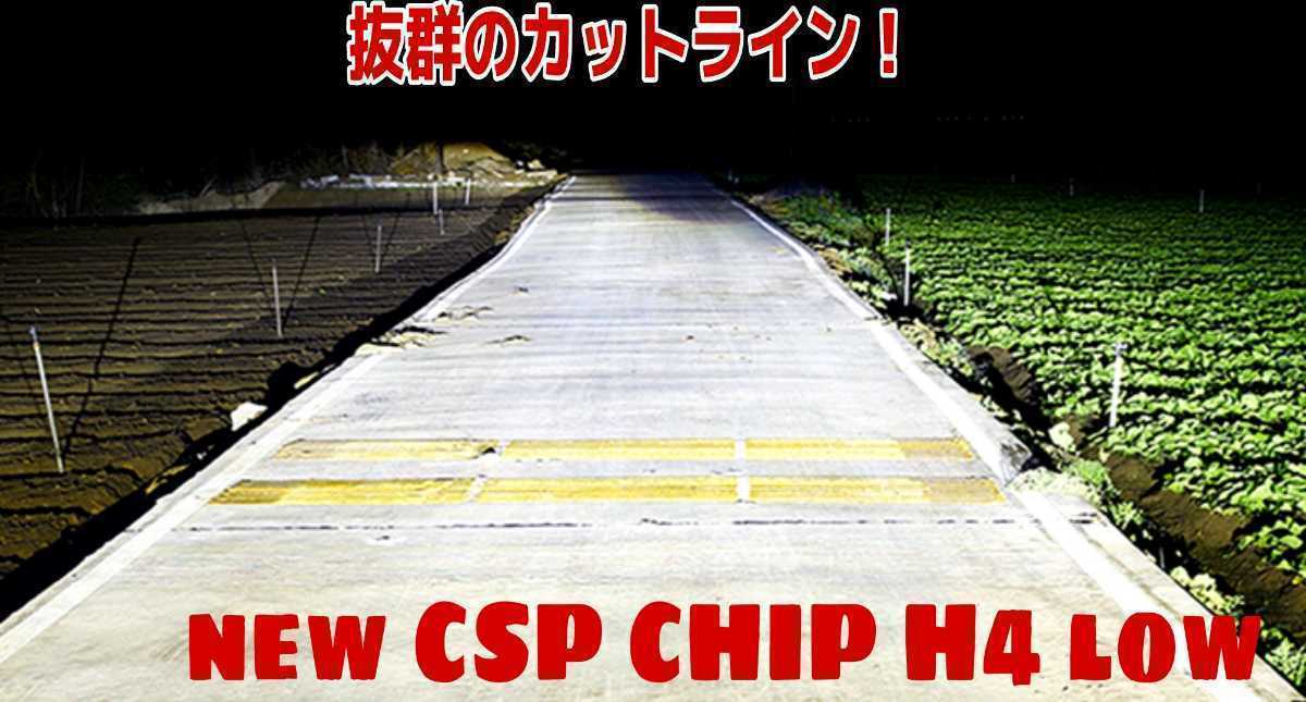 祝日も発送！大人気製品！★最新CSPチップ搭載30000LM爆光★LEDヘッドライトH4Hi/Lo同時点灯 6000k 一台分(2個セット)車検対応12Vの画像3