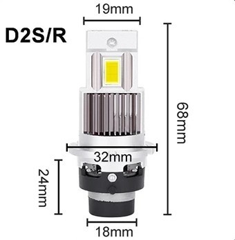 HIDより明るい!!D2S/D2R兼用（D2C）ポン付けLEDバルブ 爆光40000LM 6000K 車検対応 LEDバーナーの画像7