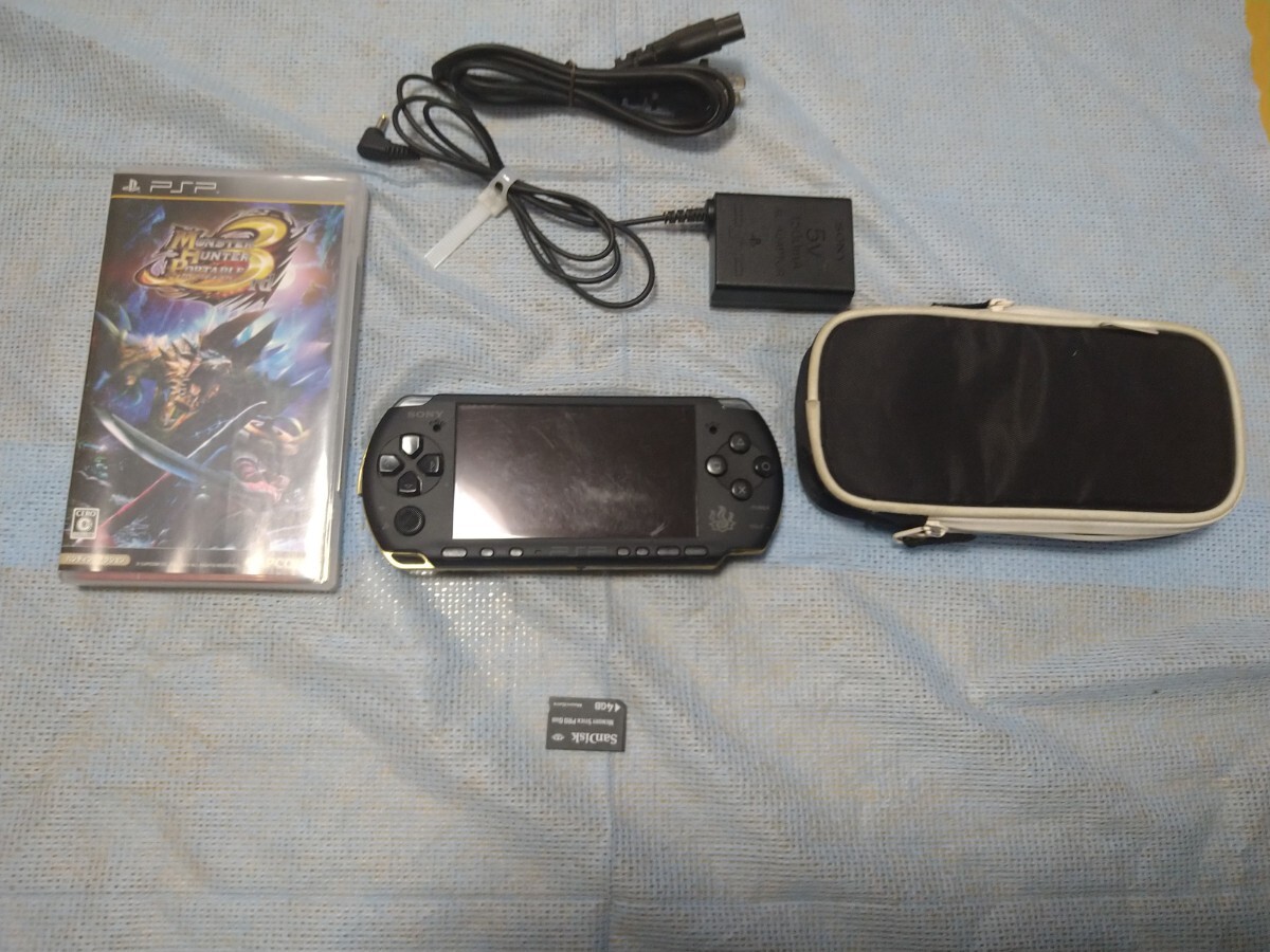 SONY PSP-3000 ハンターズモデル　モンハン　レア ソニー　モンスターハンター　PSP 3000 希少_画像1