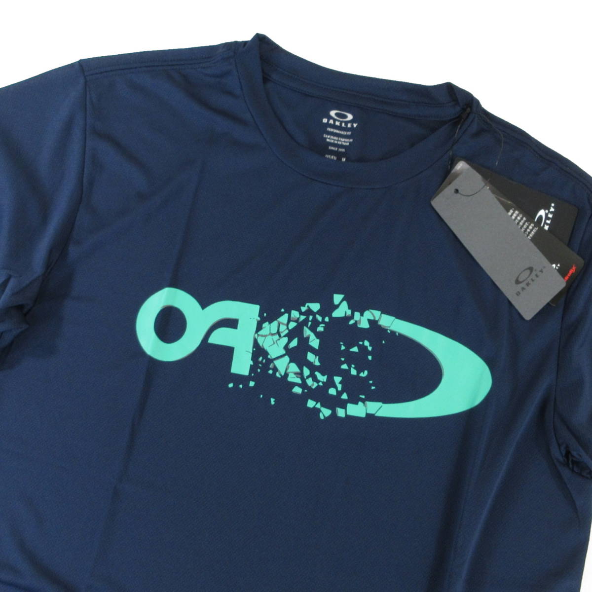 新品◆OAKLEY◆吸汗速乾 UPF15＋ ENHANCE MESH SS TEE 11.0 エンハンス メッシュ 半袖 Tシャツ US L JPN XL 紺◆オークリー◆J2275b_画像3