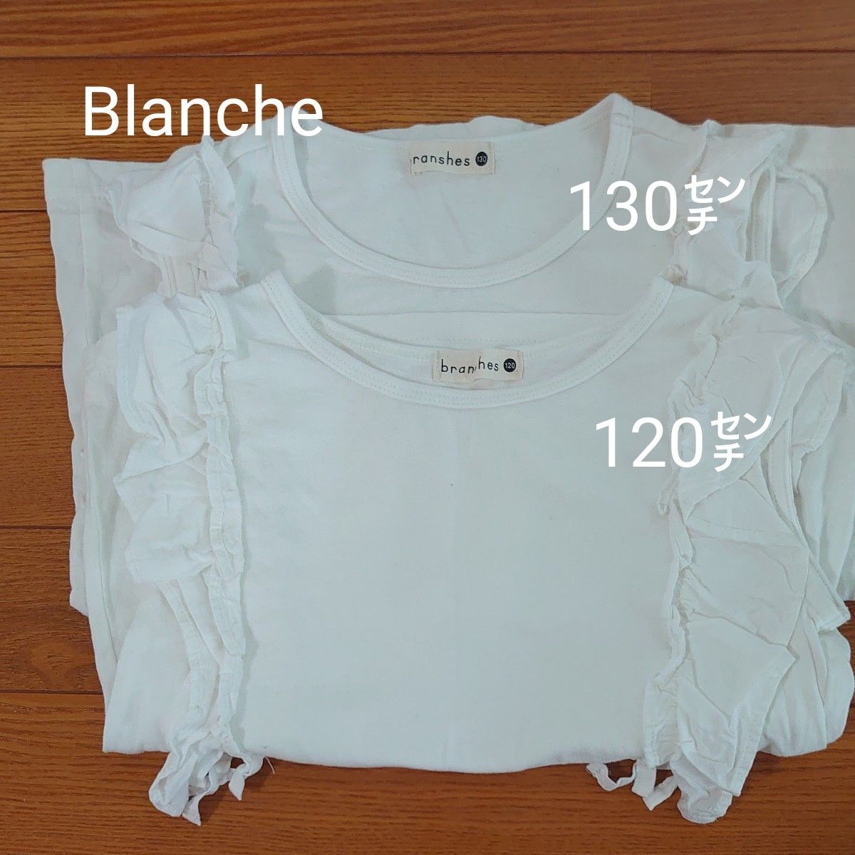 Tシャツ 二枚セット　半袖　Blanche　120㌢　130㌢