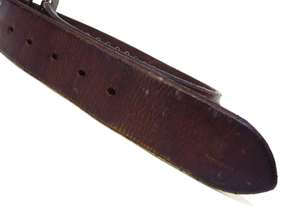  Sugar Cane SUGAR CANE leather original leather studs gyalison belt 30