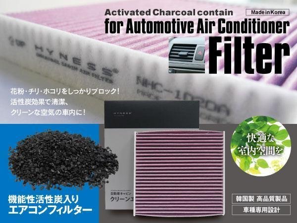 【送料無料】エアコンフィルター 高性能タイプ ヴォクシーハイブリッド ZWR80 87139-28020 活性炭1250mg 消臭 花粉 PM2.5の画像1