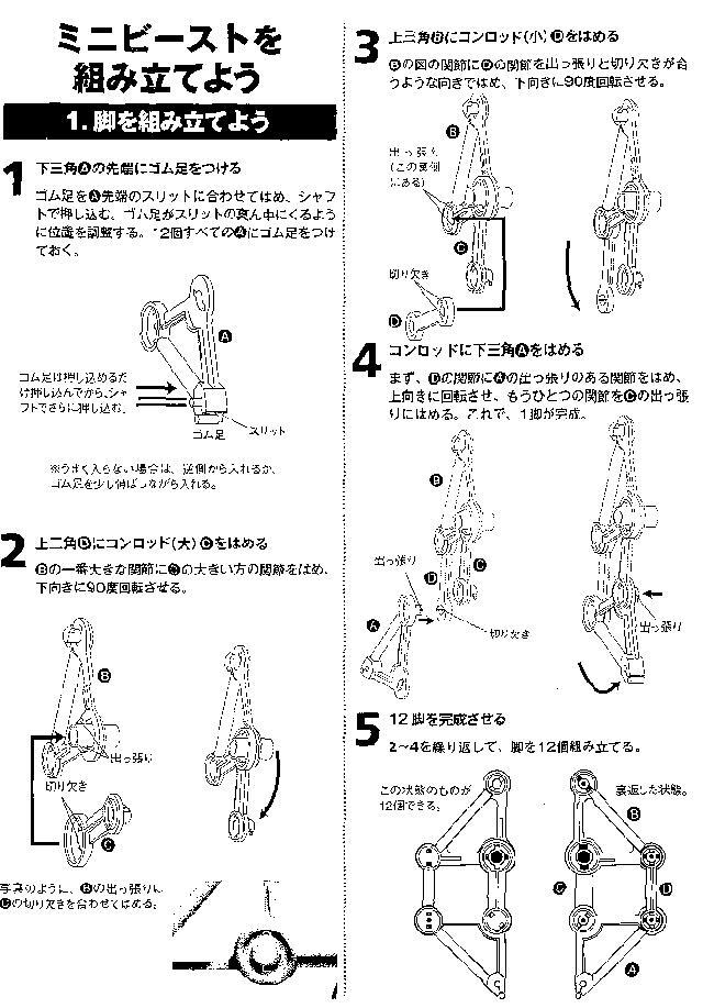 組立済み　【風で動く生命体】　テオ/ヤンセン　ミニビースト　日本語説明書付き_画像7