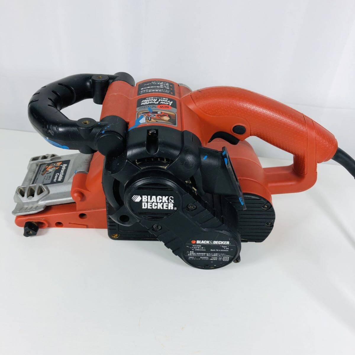 中古 ジャンク 電動工具 ブラック＆デッカー BLACK&DECKER DRAGSTER BELT SANDER ベルトサンダー KA3000 ドラッグスターの画像4