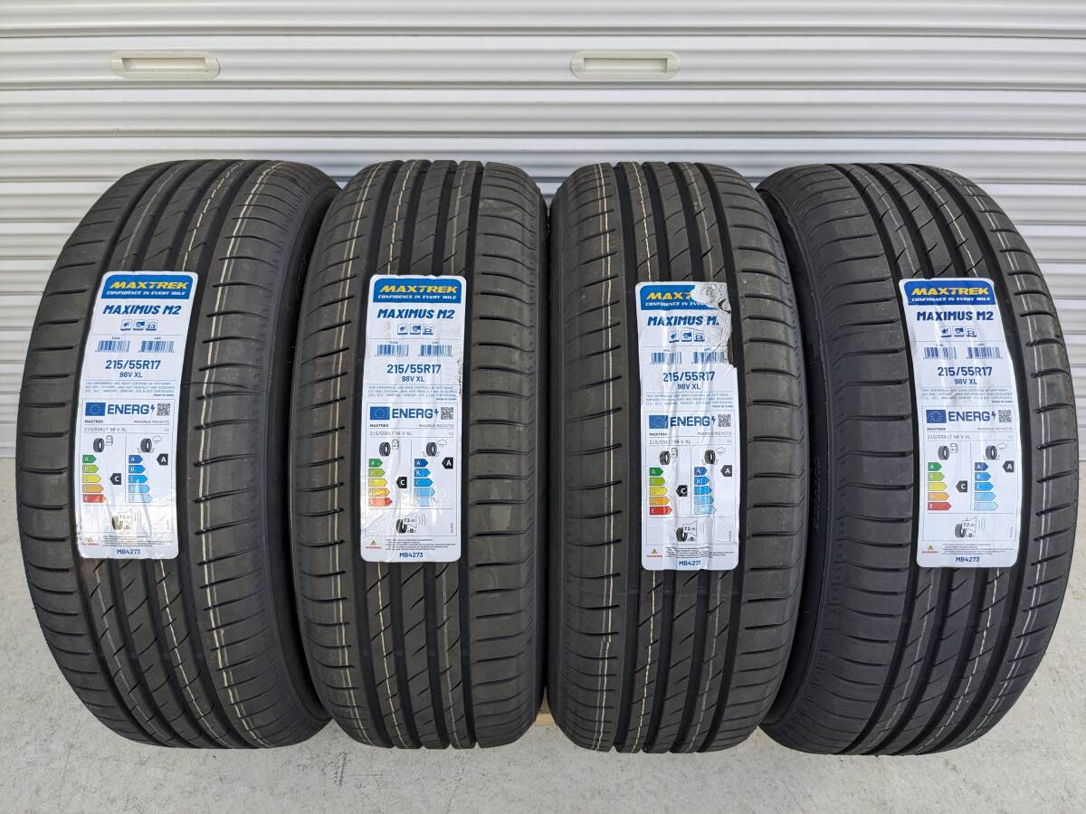 中古ホイール+新品タイヤ 120系 ランクル プラド 純正 アルミ 17インチ 6穴 215/55R17 2024年製 バランス調整済 ハイエースの画像2