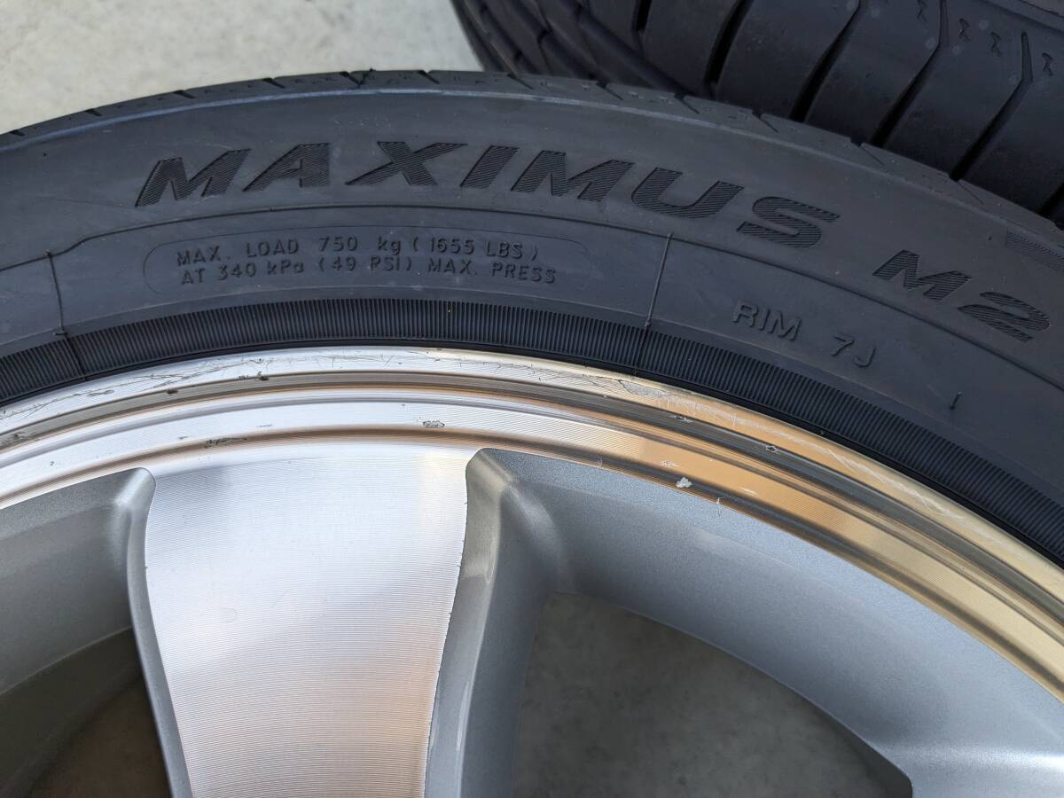 中古ホイール+新品タイヤ 120系 ランクル プラド 純正 アルミ 17インチ 6穴 215/55R17 2024年製 バランス調整済 ハイエースの画像3