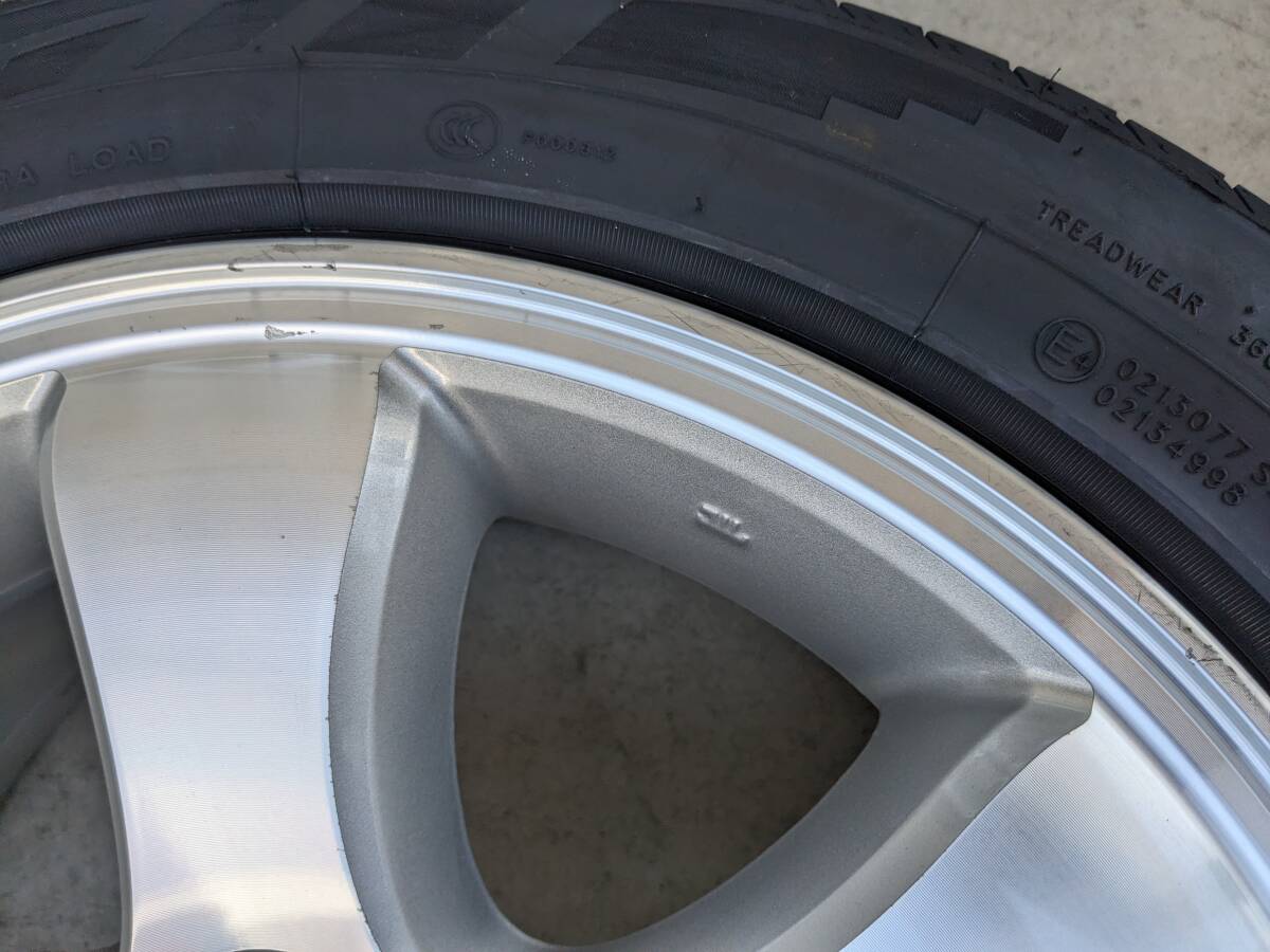 中古ホイール+新品タイヤ 120系 ランクル プラド 純正 アルミ 17インチ 6穴 215/55R17 2024年製 バランス調整済 ハイエースの画像4