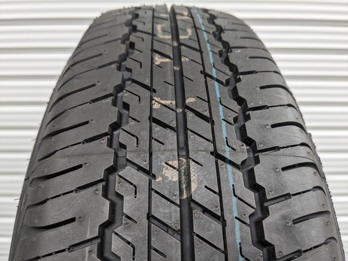 200系 ハイエース デイトナ ブラック 鉄 スチール 15X6.5J (+40) 6穴 ダンロップ AT20 195/80R15 96Q 2023年製 イボ付き バランス調整済_画像3