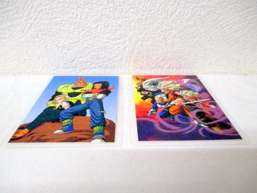 その1 デッドストック 90年代 当時物 ドラゴンボールZ アマダ ラミネート カード 2枚セット Super Saiyan 悟空 ベジータ 鳥山明 ジャンプの画像6